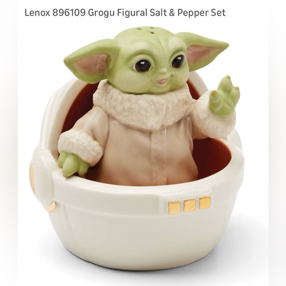 Lenox Other - Lenox: Star Wars Mandalorian Lenox 896109 Grogu Figural Salt & Pepper Set BNIB